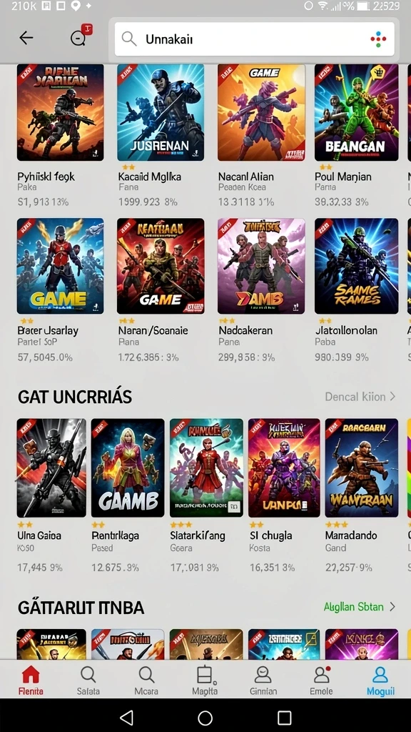 jktgame - Tampilan antarmuka yang sederhana dan intuitif.
